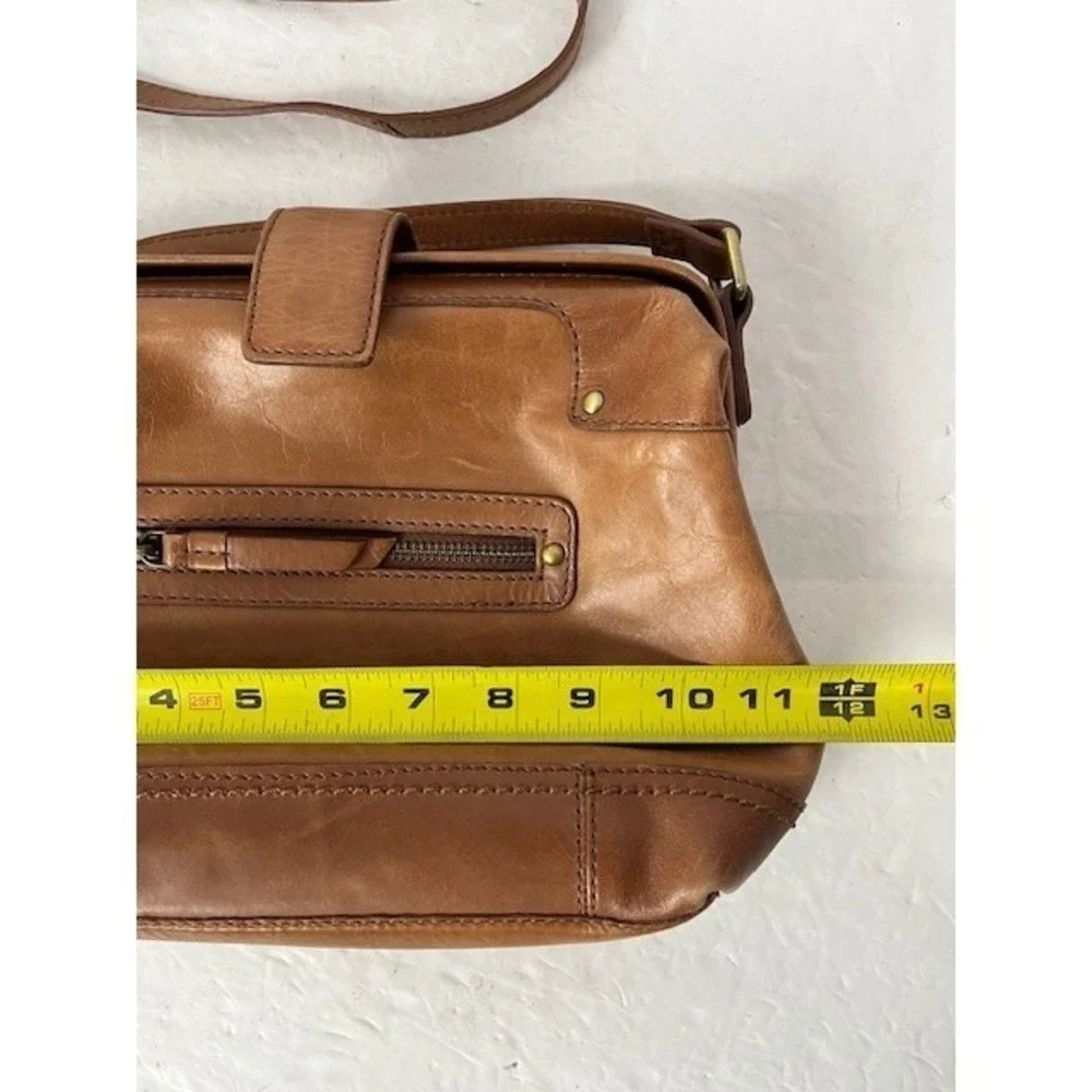 Born Concept Shoulder Bag Purse Brown Faux Leather Small Tote